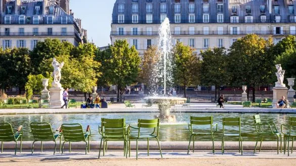 PARIS- FRANCE : Le jardin de Tuileries accueillera la flamme olympique pendant les J.O de 2024