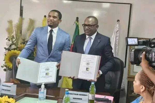 Signature de partenariat entre la FECAFOOT et la Direction Générale des Douanes