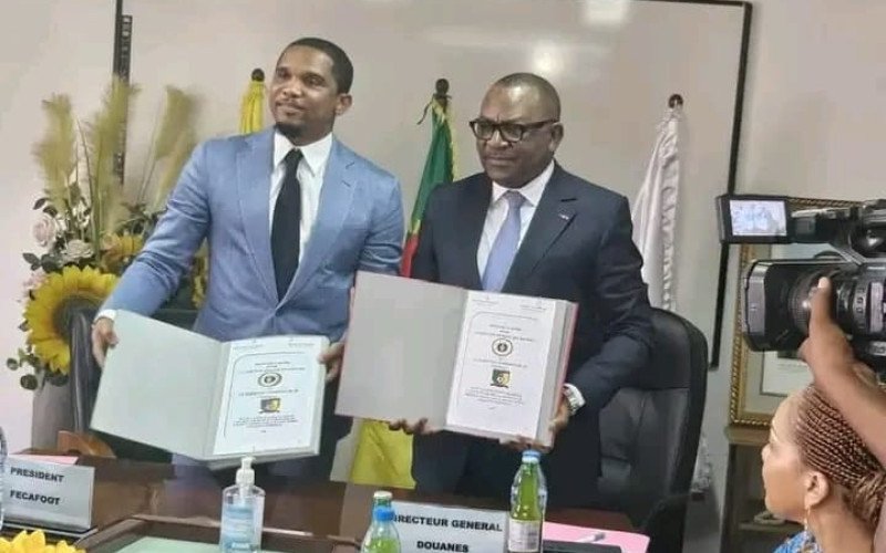 Signature de partenariat entre la FECAFOOT et la Direction Générale des Douanes